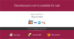 Desktop Screenshot of dianakarazon.com