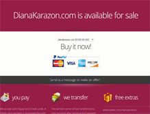 Tablet Screenshot of dianakarazon.com